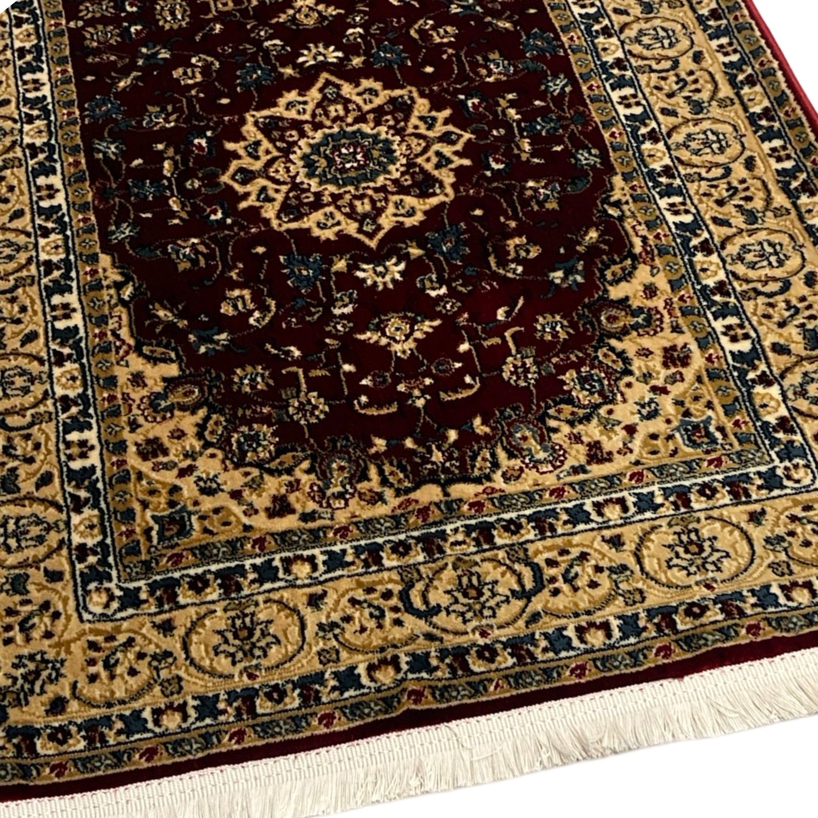 800 x 80 cm Persian Kashan Runner Rug, Machine-Made
