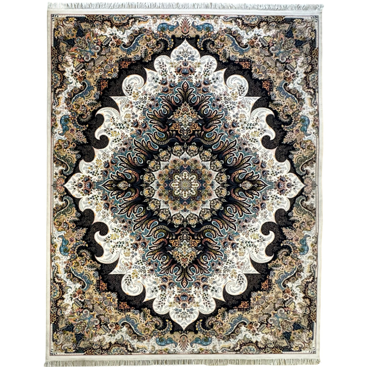 400 x 300 cm Imperial Floral Persian High Quality – White Beige Rug