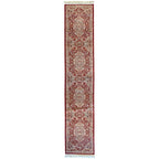 400 x 80cm Persian Tabriz Machine Made, Red Runner Rug