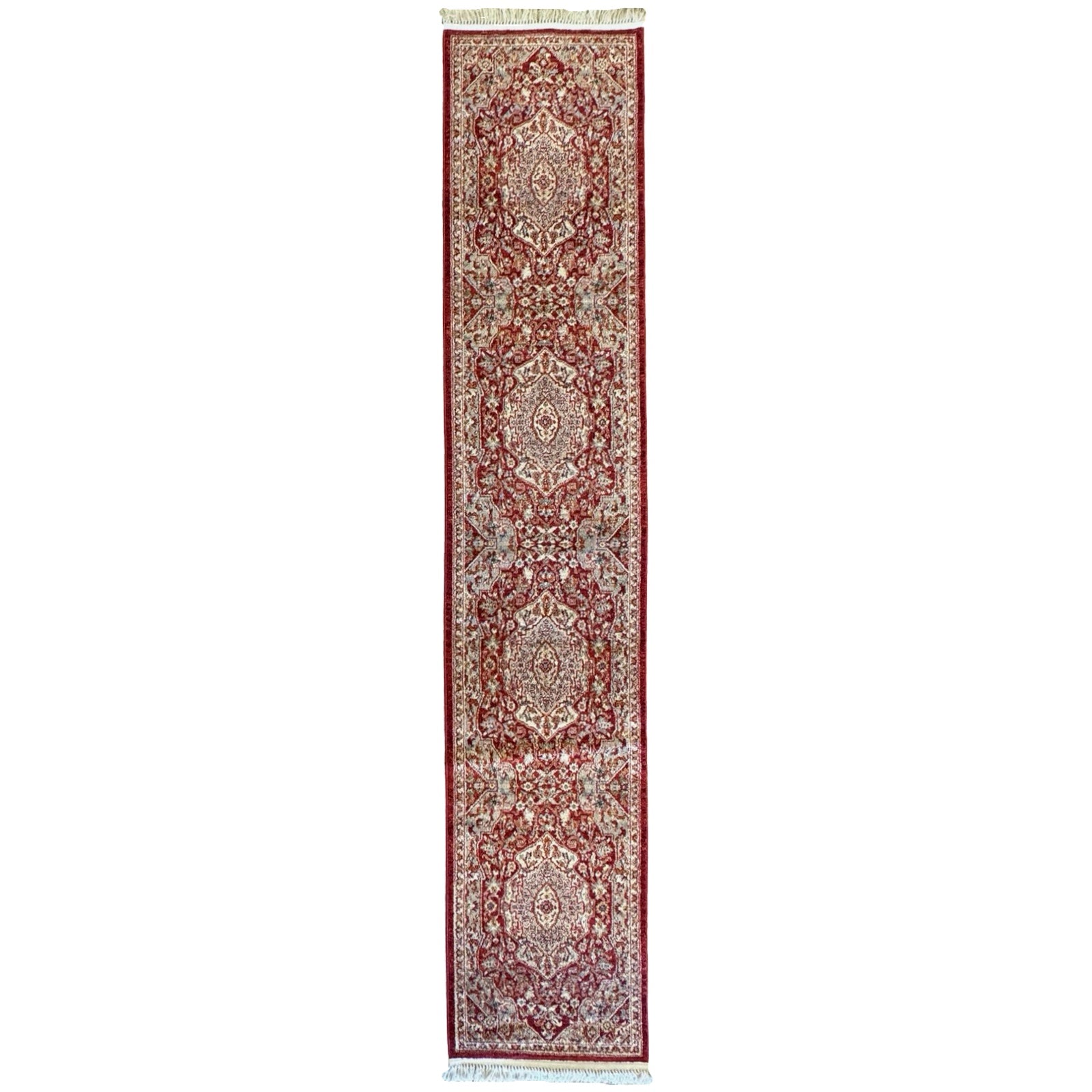 400 x 80cm Persian Tabriz Machine Made, Red Runner Rug