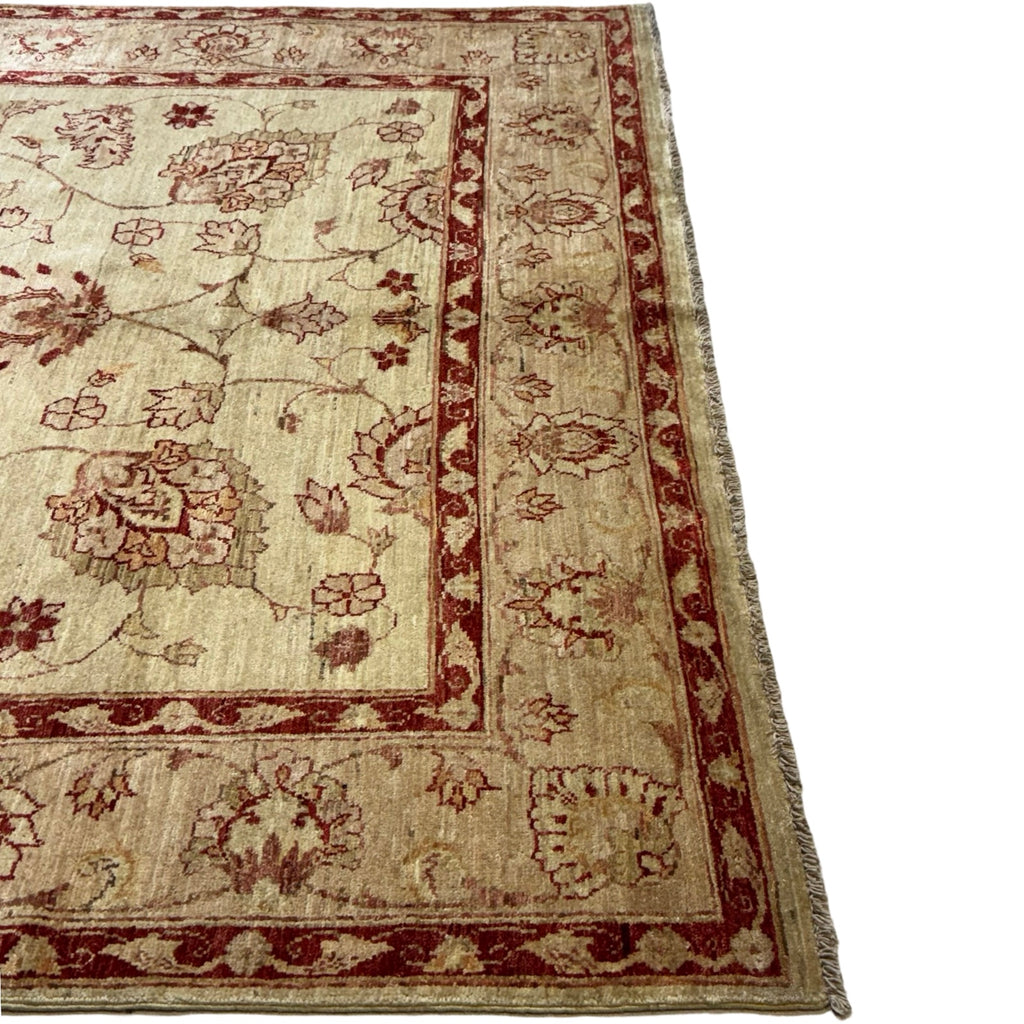247 x 180 cm Afghan Chobi Hand-Knotted Wool Rug