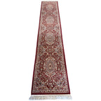 400 x 80cm Persian Tabriz Machine Made, Red Runner Rug
