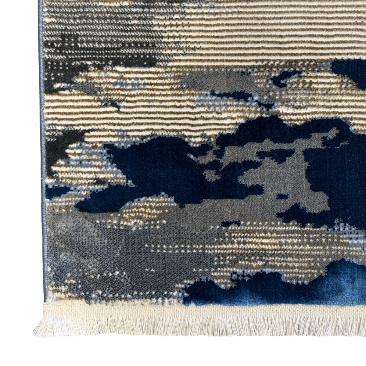 290 x 200 cm Textured Modern Turkish Machine Made – Blue Rug