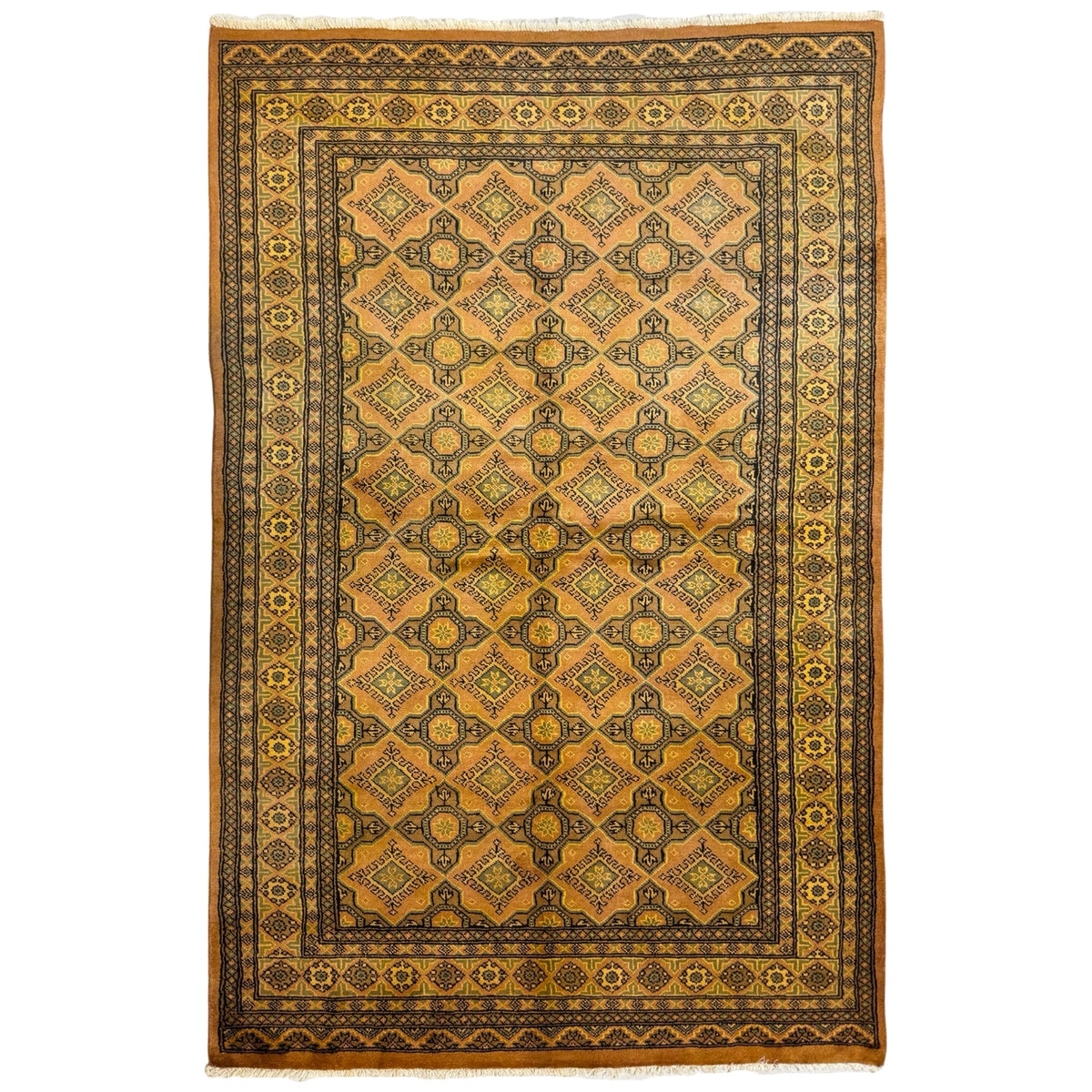 244 x 158 cm Hand Knotted Karachi Jaldar Bokhara – Wool Rug