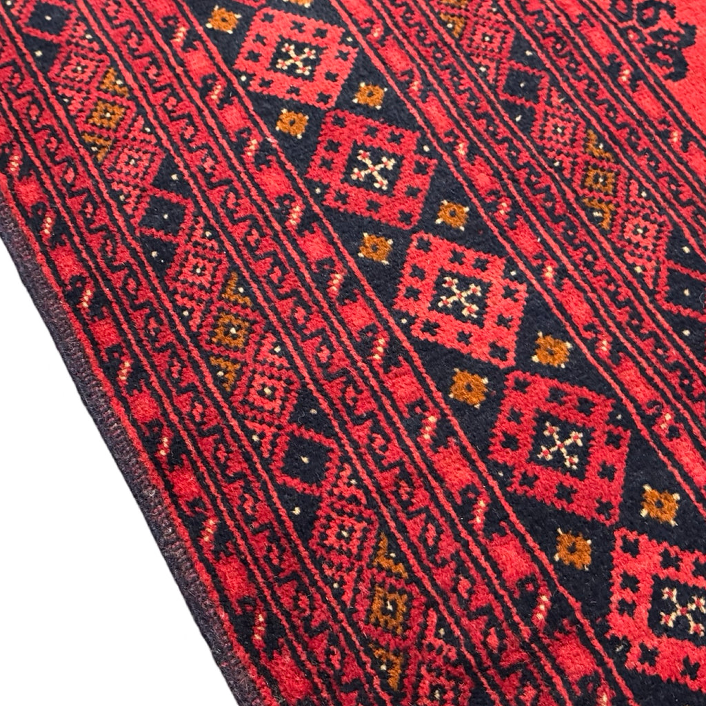 297 x 193 cm Hand-Knotted Afghan Khal Mohammadi Turkmen Rug