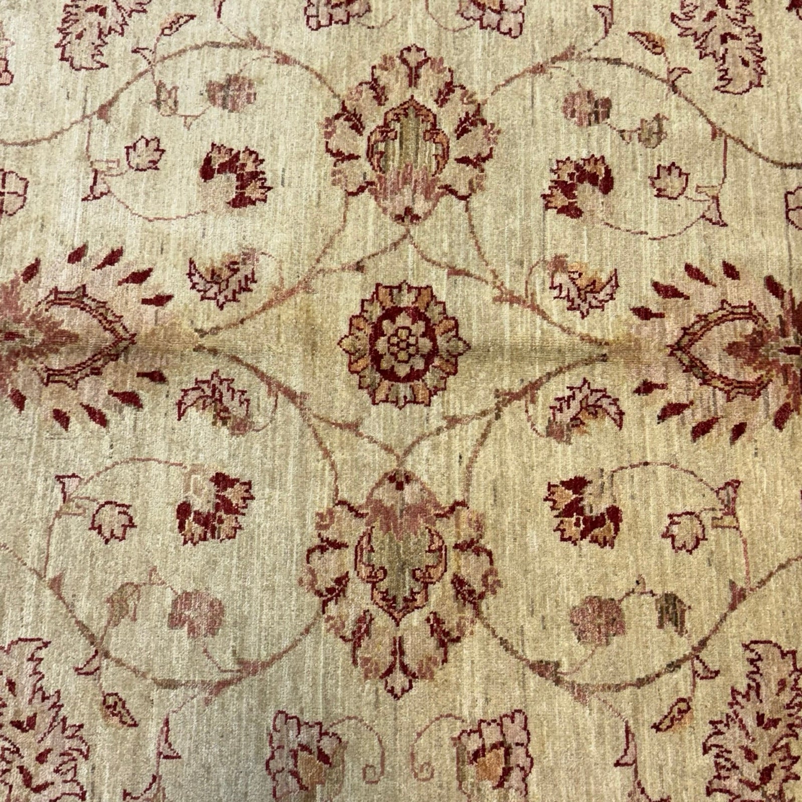 247 x 180 cm Afghan Chobi Hand-Knotted Wool Rug