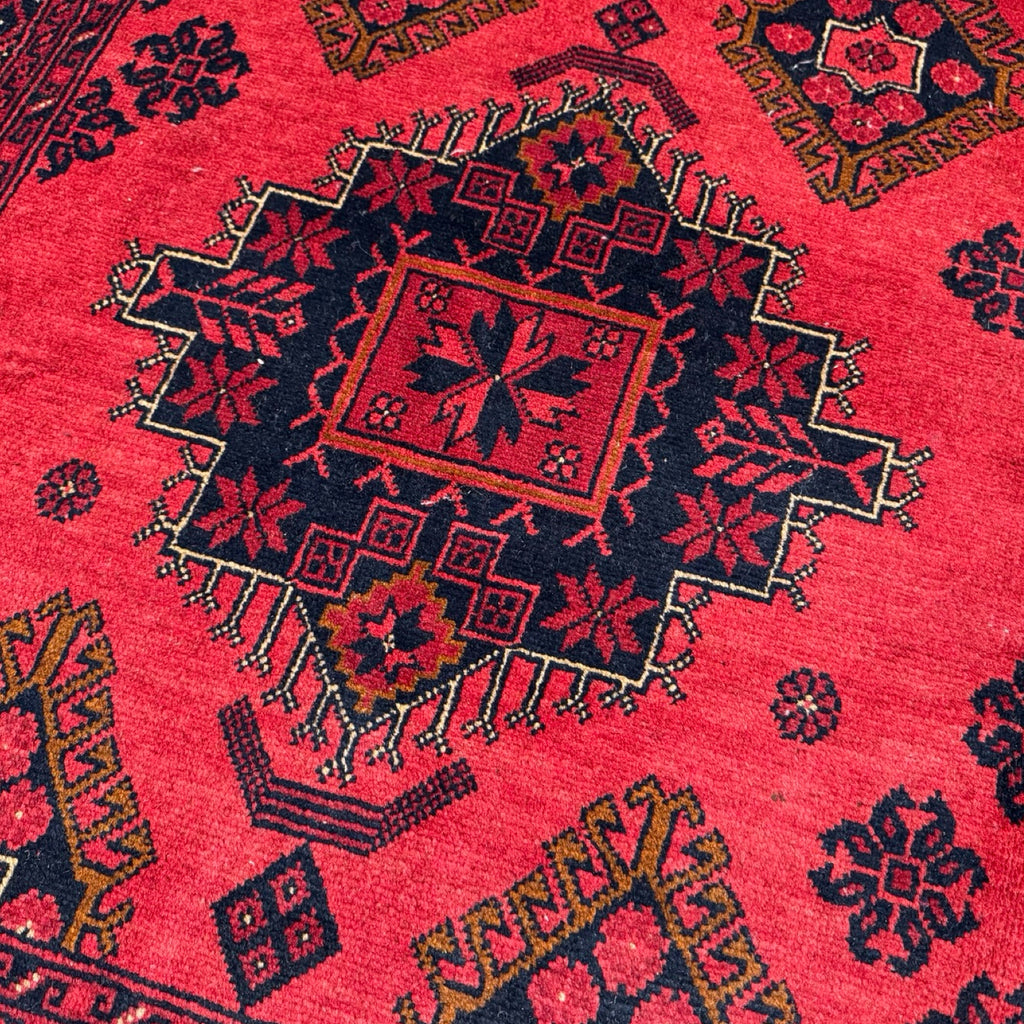 297 x 193 cm Hand-Knotted Afghan Khal Mohammadi Turkmen Rug