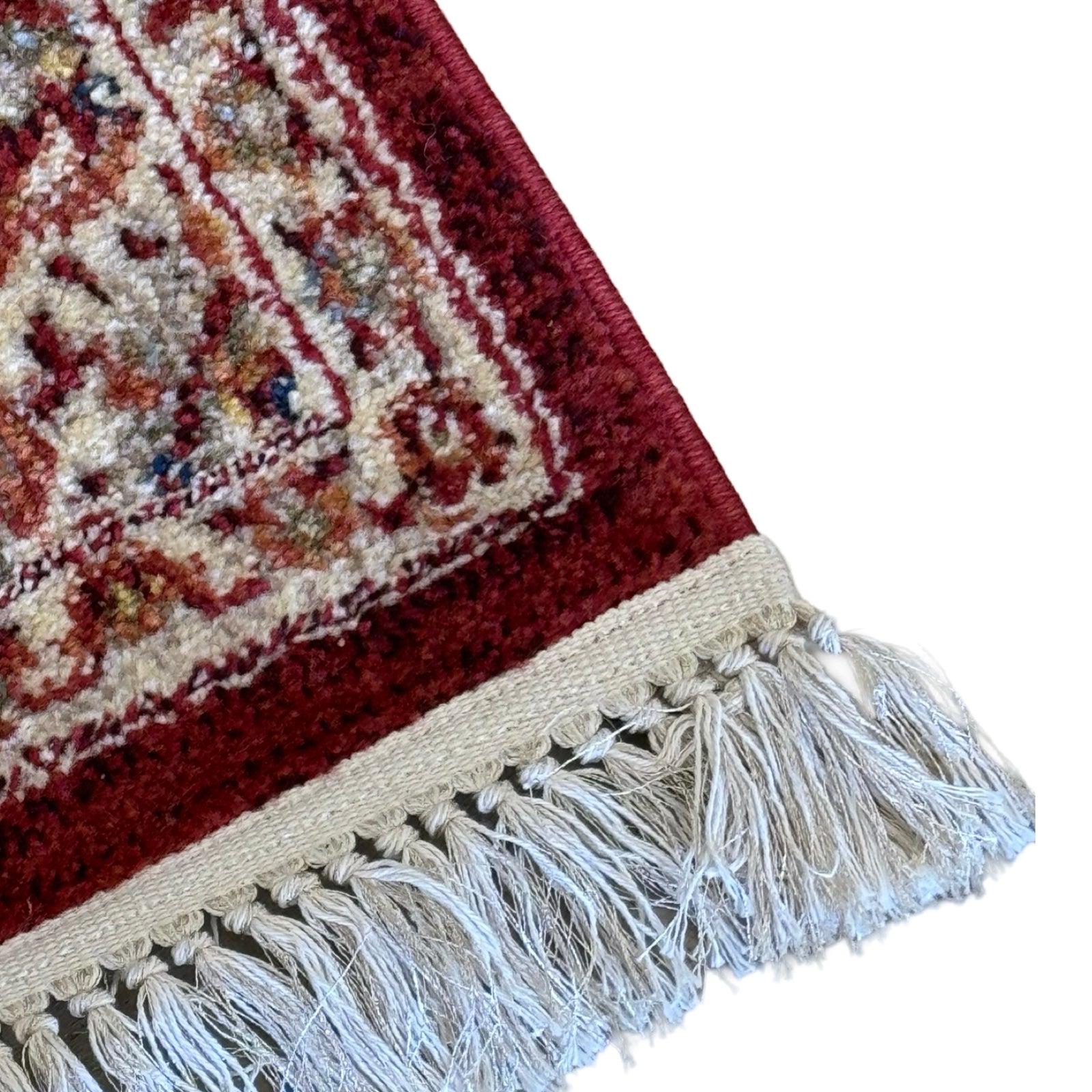 400 x 80cm Persian Tabriz Machine Made, Red Runner Rug