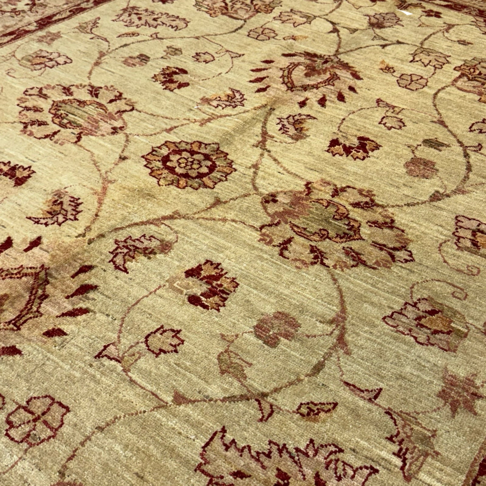 247 x 180 cm Afghan Chobi Hand-Knotted Wool Rug