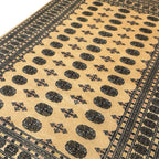 296 x 201 cm Hand-Knotted Karachi Bokhara – Beige Rug