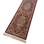 400 x 80cm Persian Tabriz Machine Made, Red Runner Rug