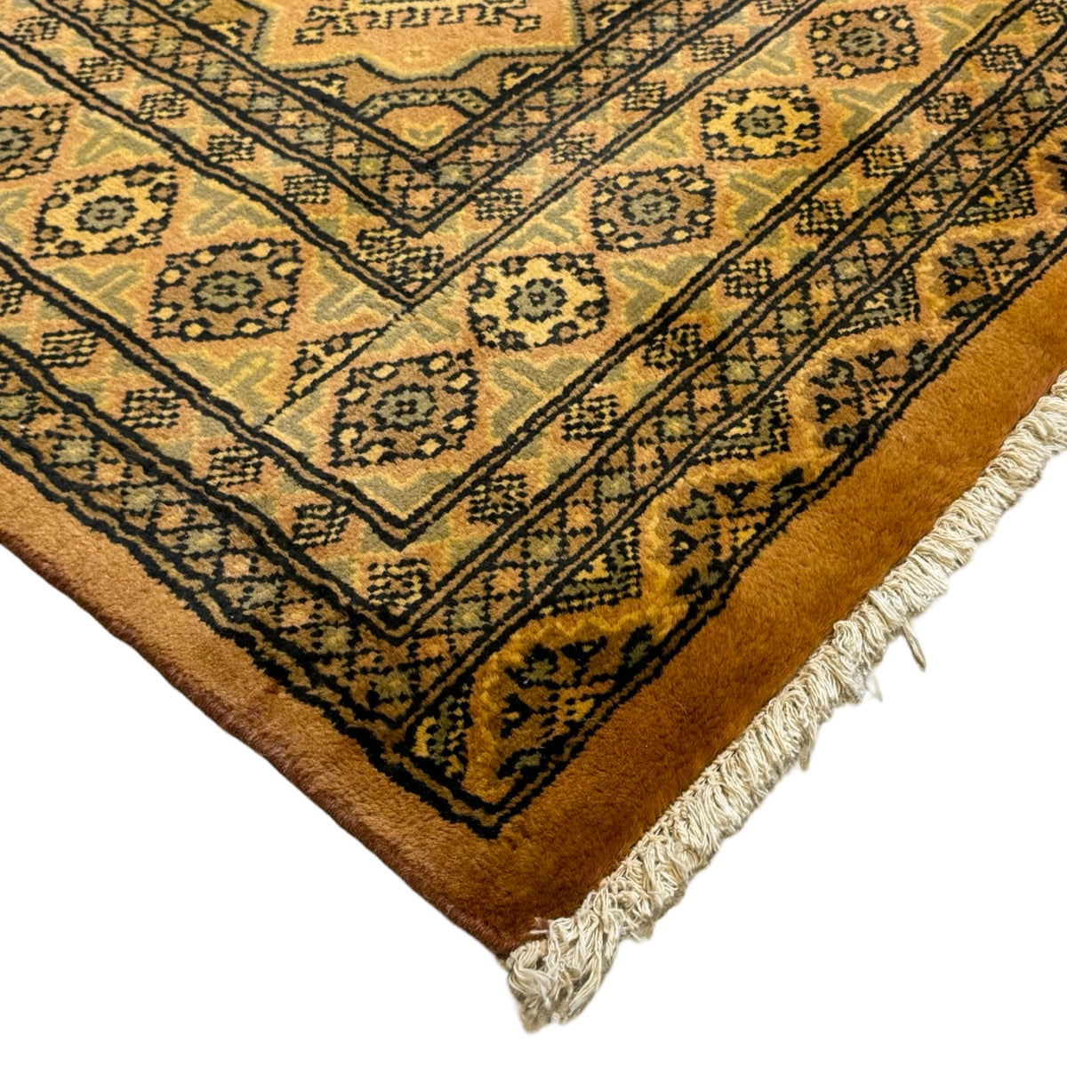 244 x 158 cm Hand Knotted Karachi Jaldar Bokhara – Wool Rug