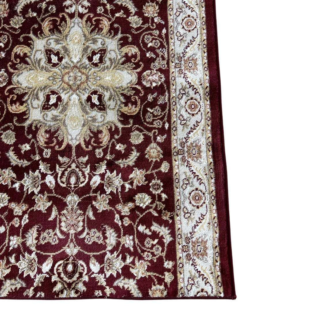 1000 x 80 cm Persian Mashad Design Maroon Runner Rug
