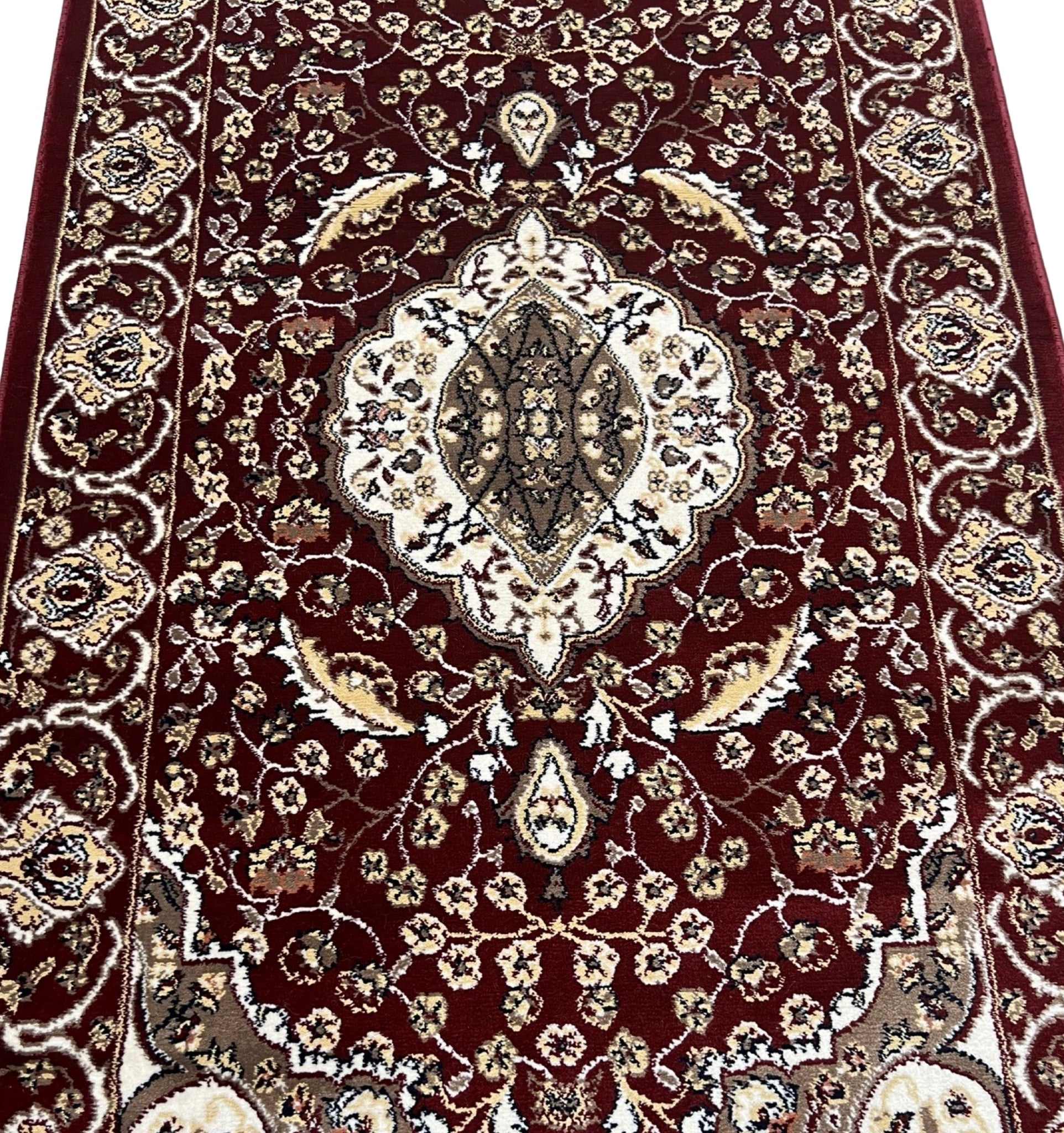 500 x 80cm Persian Machine Made – Red Runner Rug