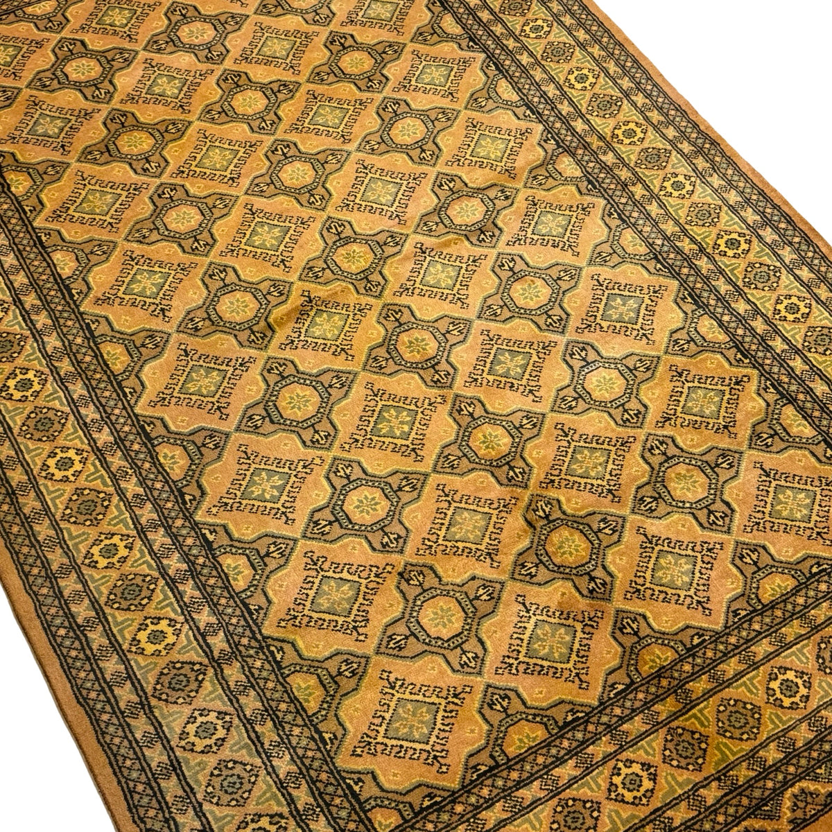 244 x 158 cm Hand Knotted Karachi Jaldar Bokhara – Wool Rug