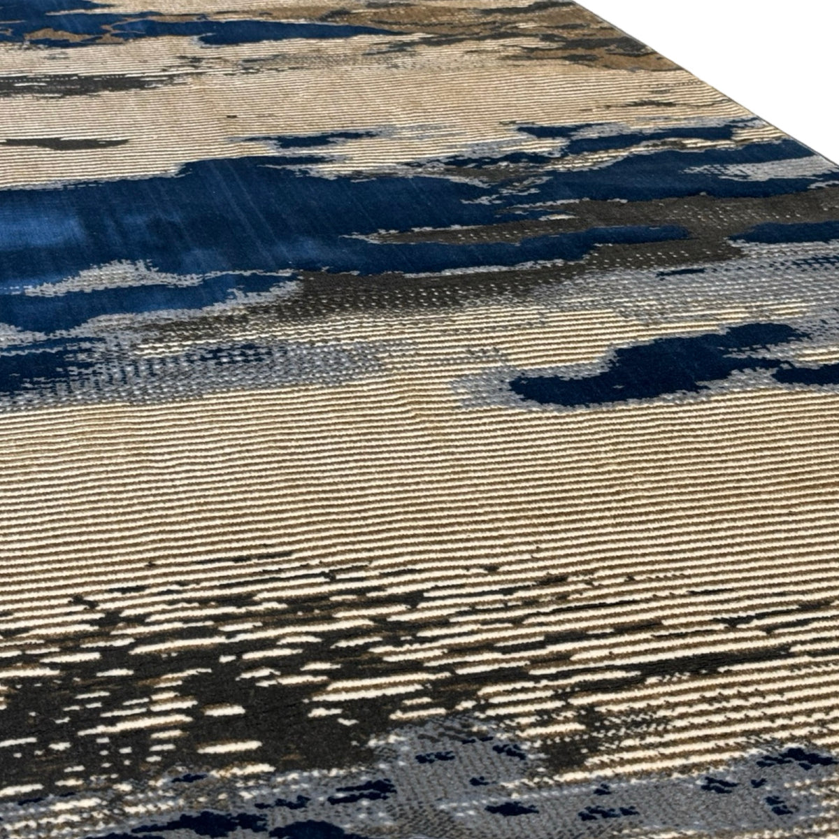 290 x 200 cm Textured Modern Turkish Machine Made – Blue Rug