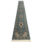 600 x 80 cm Persian Design Machine Made Blue Runner Rug