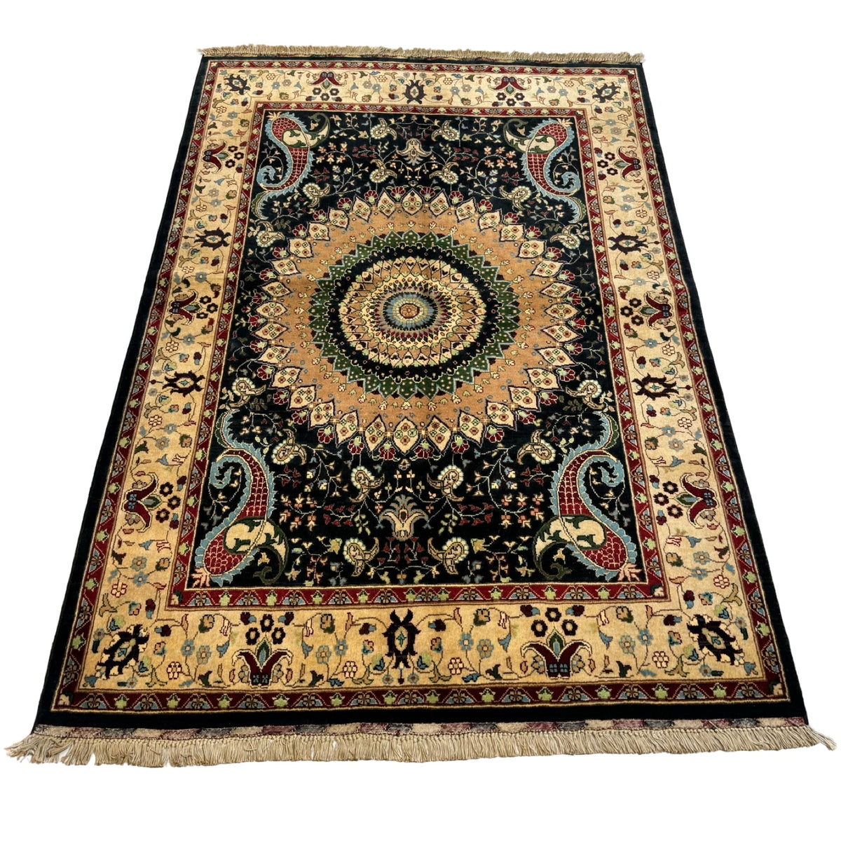 220 x 150 cm Hand-Knotted Afghan Ariana Wool Rug