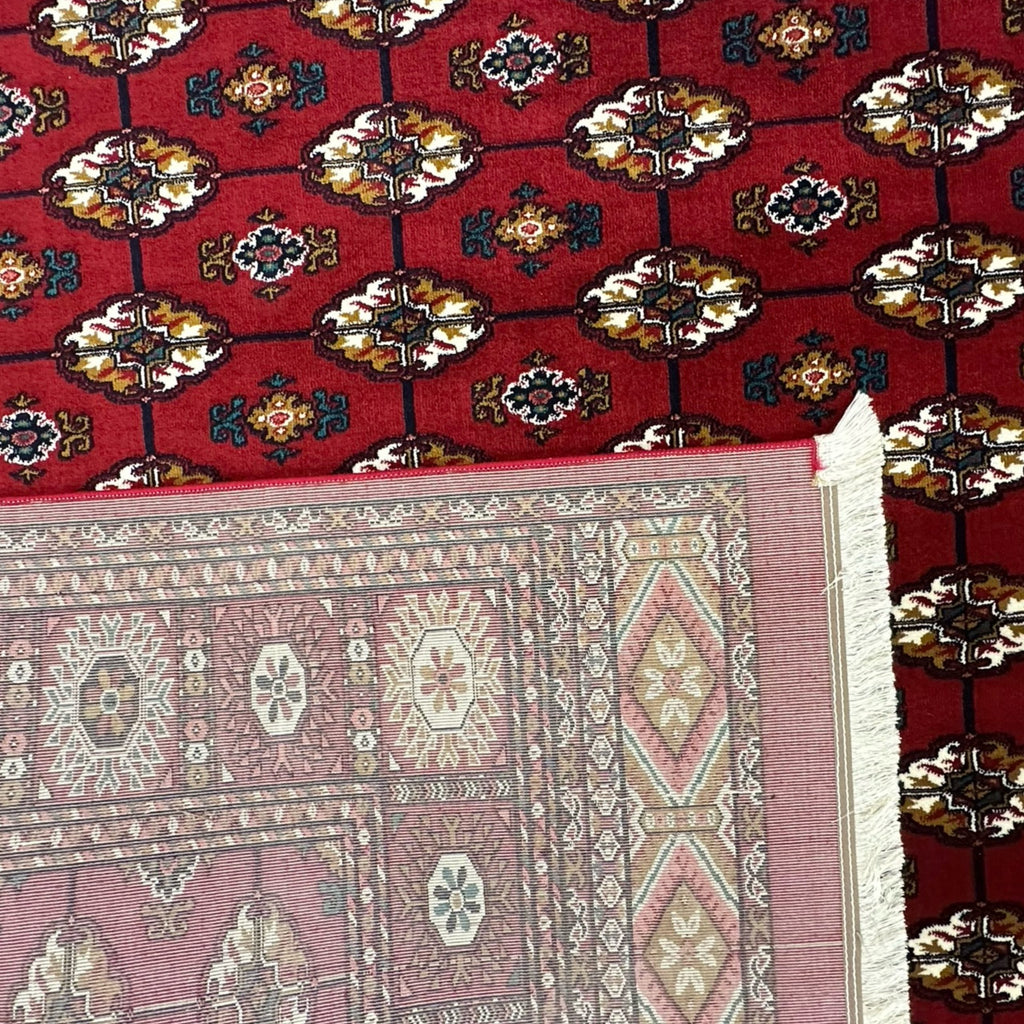 400 x 300 cm Machine-Made Red Tekke Turkmen Design Rug