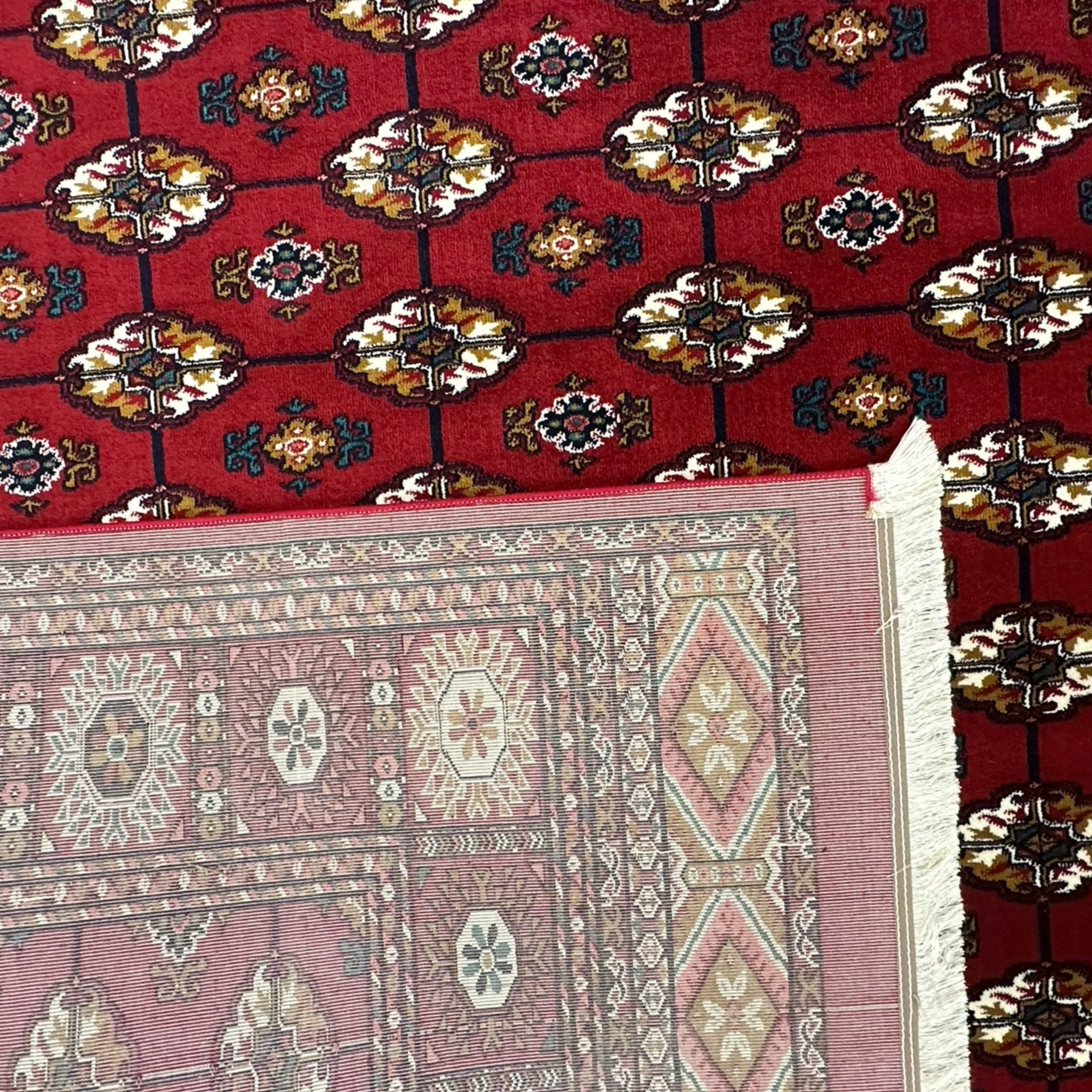 400 x 300 cm Machine-Made Red Tekke Turkmen Design Rug