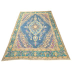 380 x 289 cm Hand-Knotted Vintage Persian Wool Rug