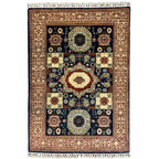 150 x 105 cm Afghan Mamluk Chobi Ziegler Hand-Knotted Wool Rug