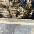 400 x 80 cm Modern Blue/Beige Runner Machine-Made