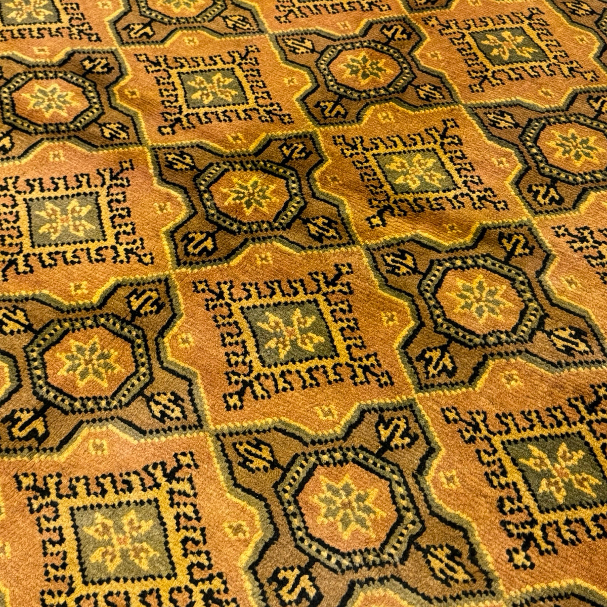 244 x 158 cm Hand Knotted Karachi Jaldar Bokhara – Wool Rug