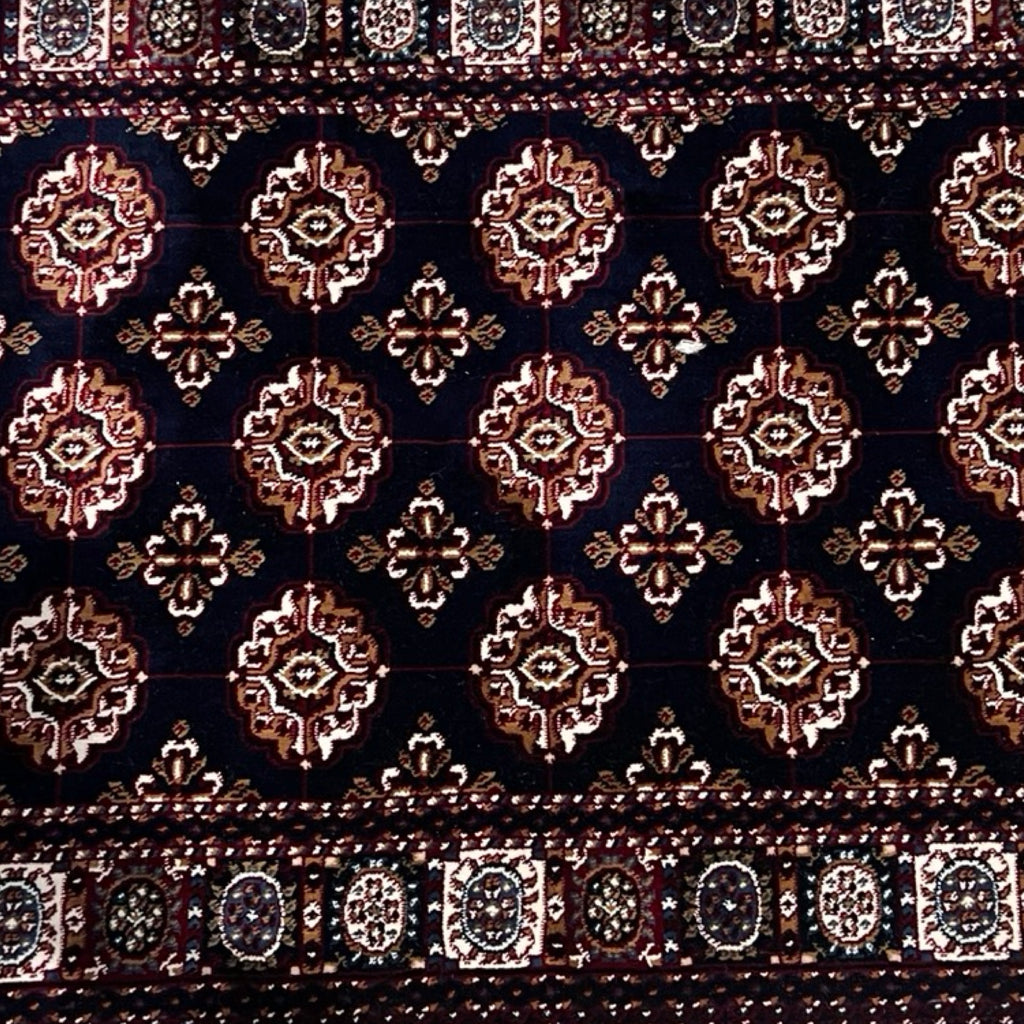 600 x 80cm Bokhara Machine Made, Navy Rug