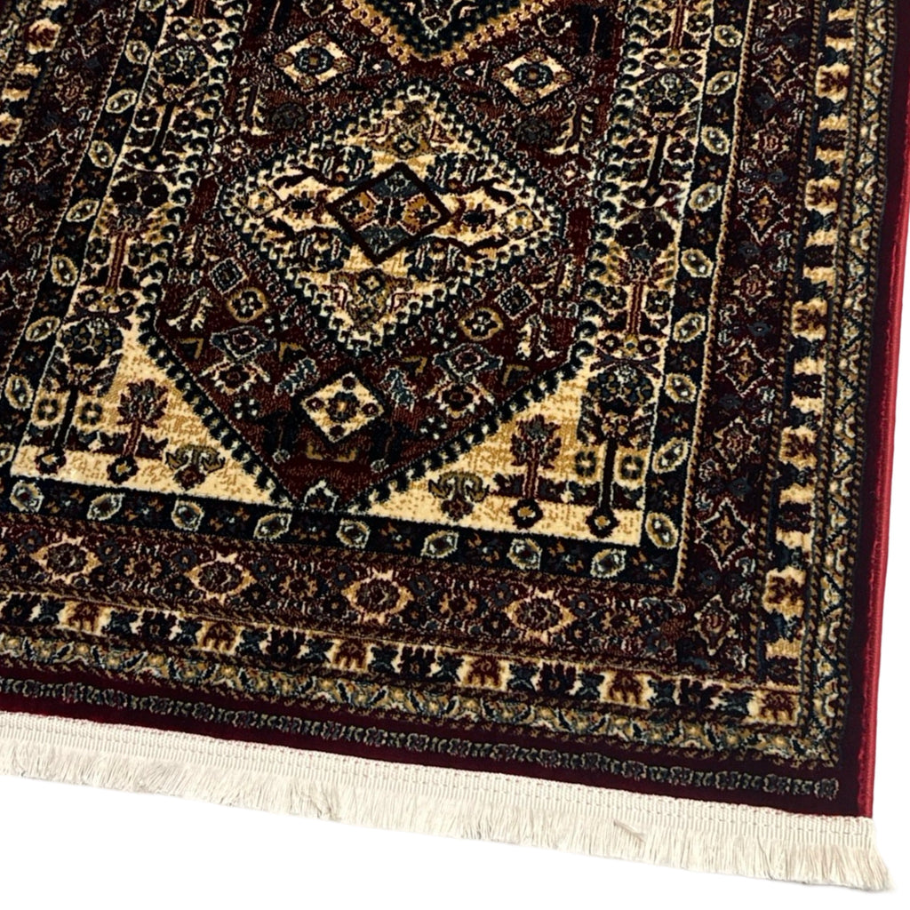 600 x 80cm Persian Shiraz Machine Made, Red Runner Rug