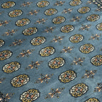 297 x 201 cm Hand Knotted Karachi Bokhara – Blue Rug