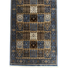 400 x 80cm Turkish Machine Made Blue Bakhtiari Runner Rug
