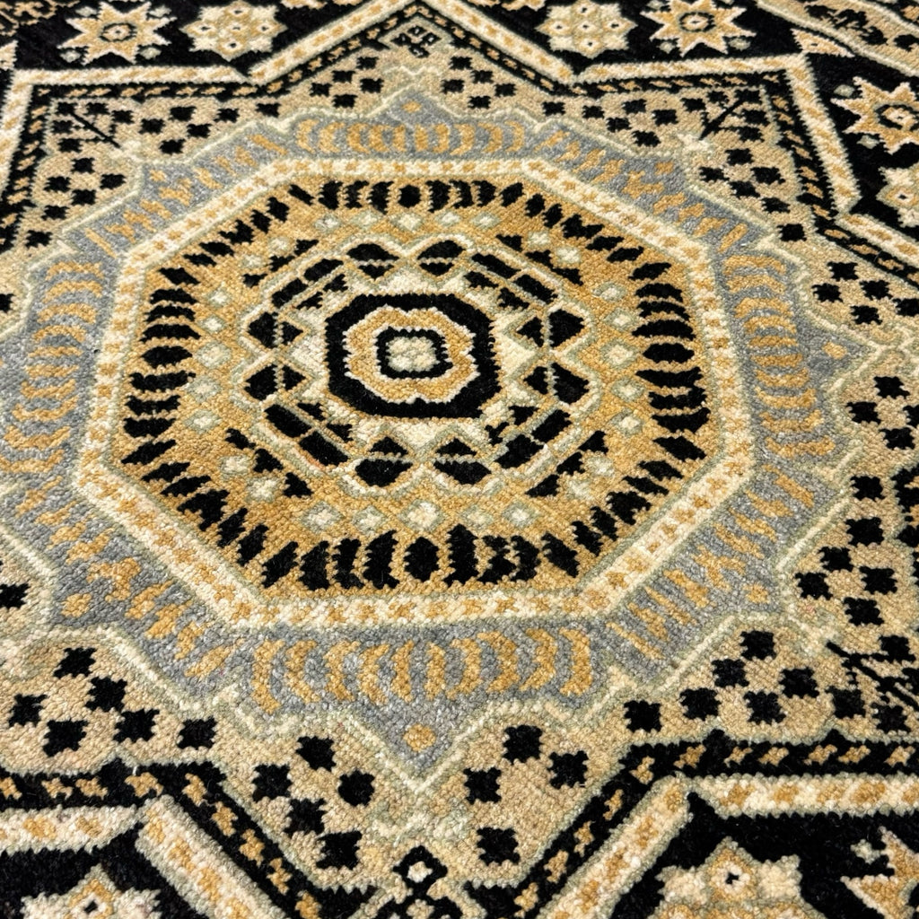 237 x 175 cm Afghan Chobi Mamluk Hand-Knotted Wool Rug