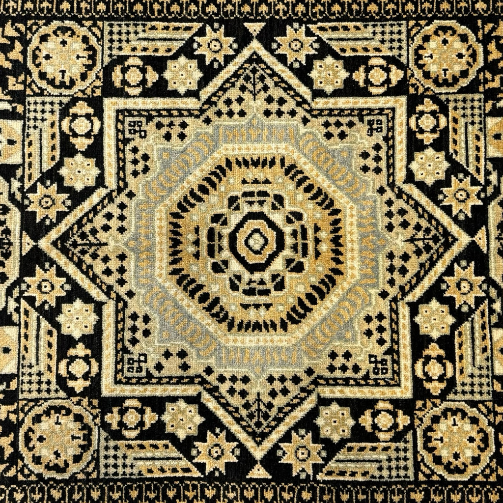 237 x 175 cm Afghan Chobi Mamluk Hand-Knotted Wool Rug