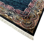 400 x 300 cm Persian Machine-Made Navy Kirman Design Rug