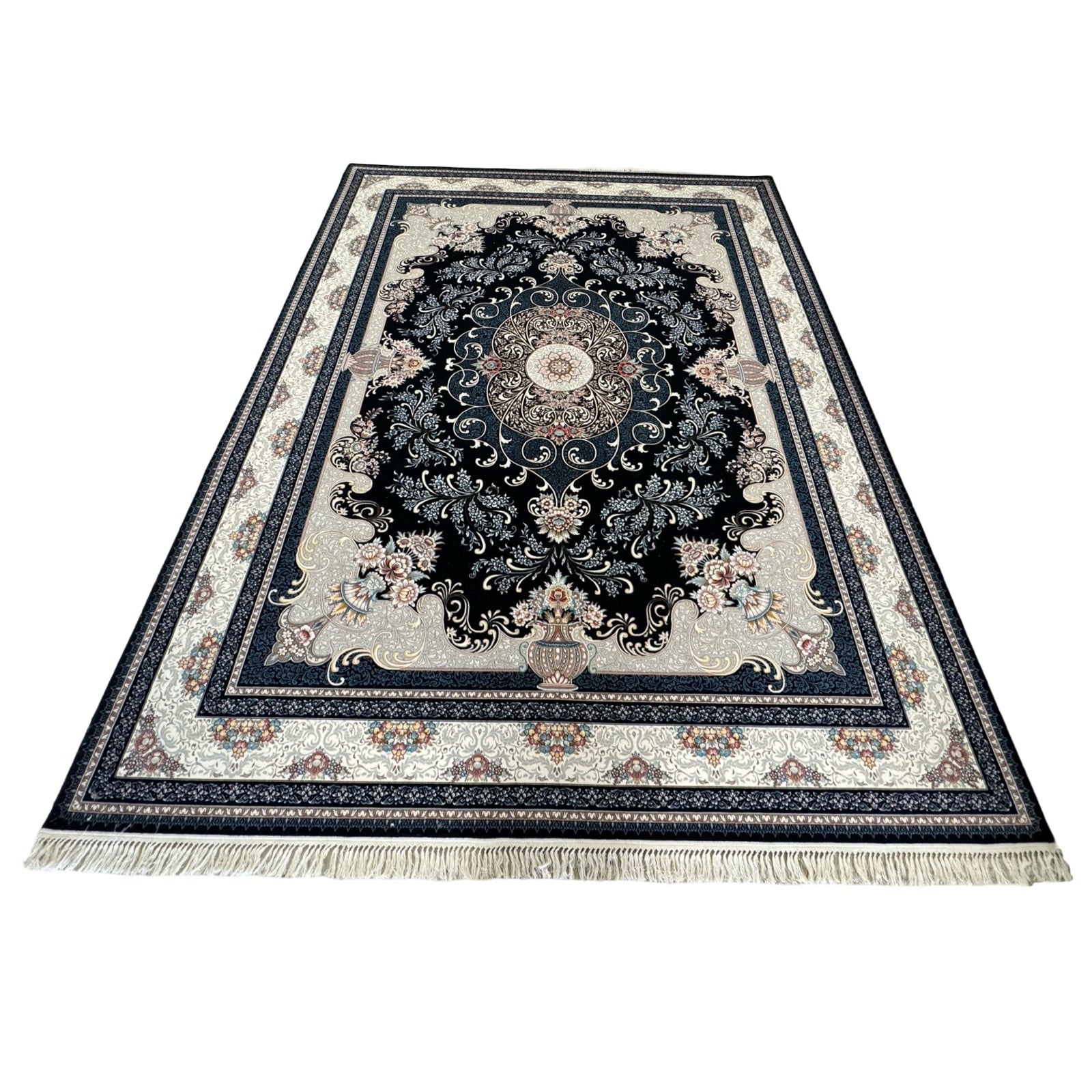 400 x 300 cm Persian Machine-Made. Navy Rug