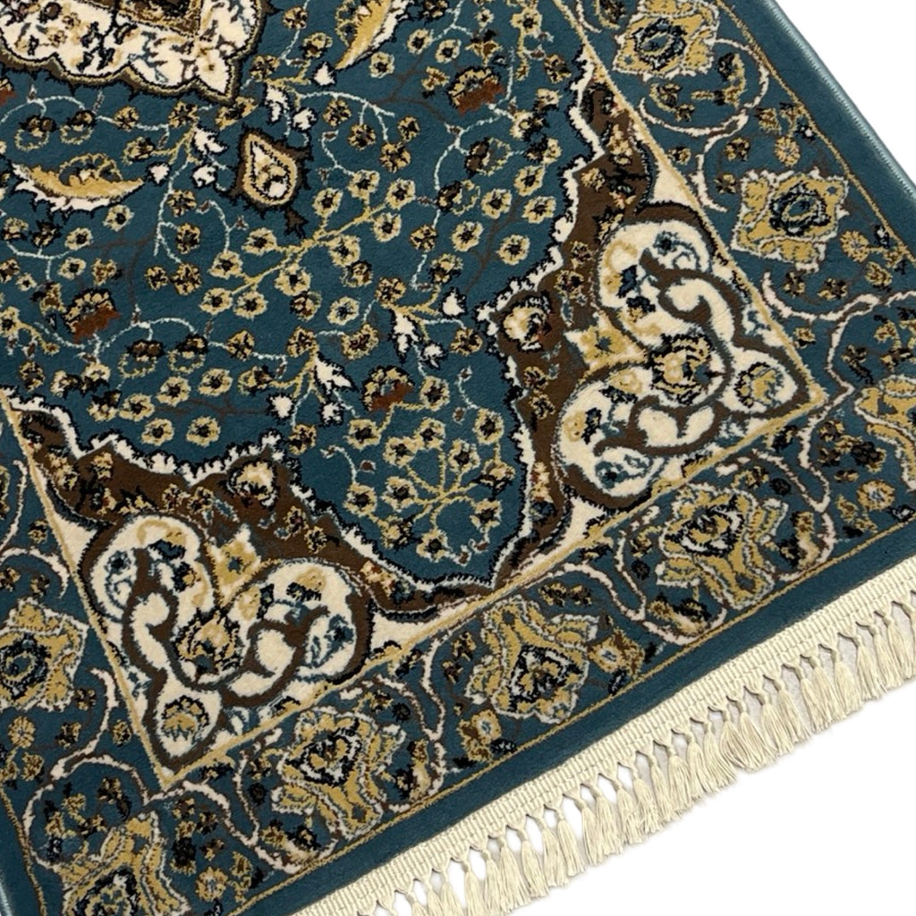 600 x 80cm Persian Design Machine Made, Blue Runner Rug