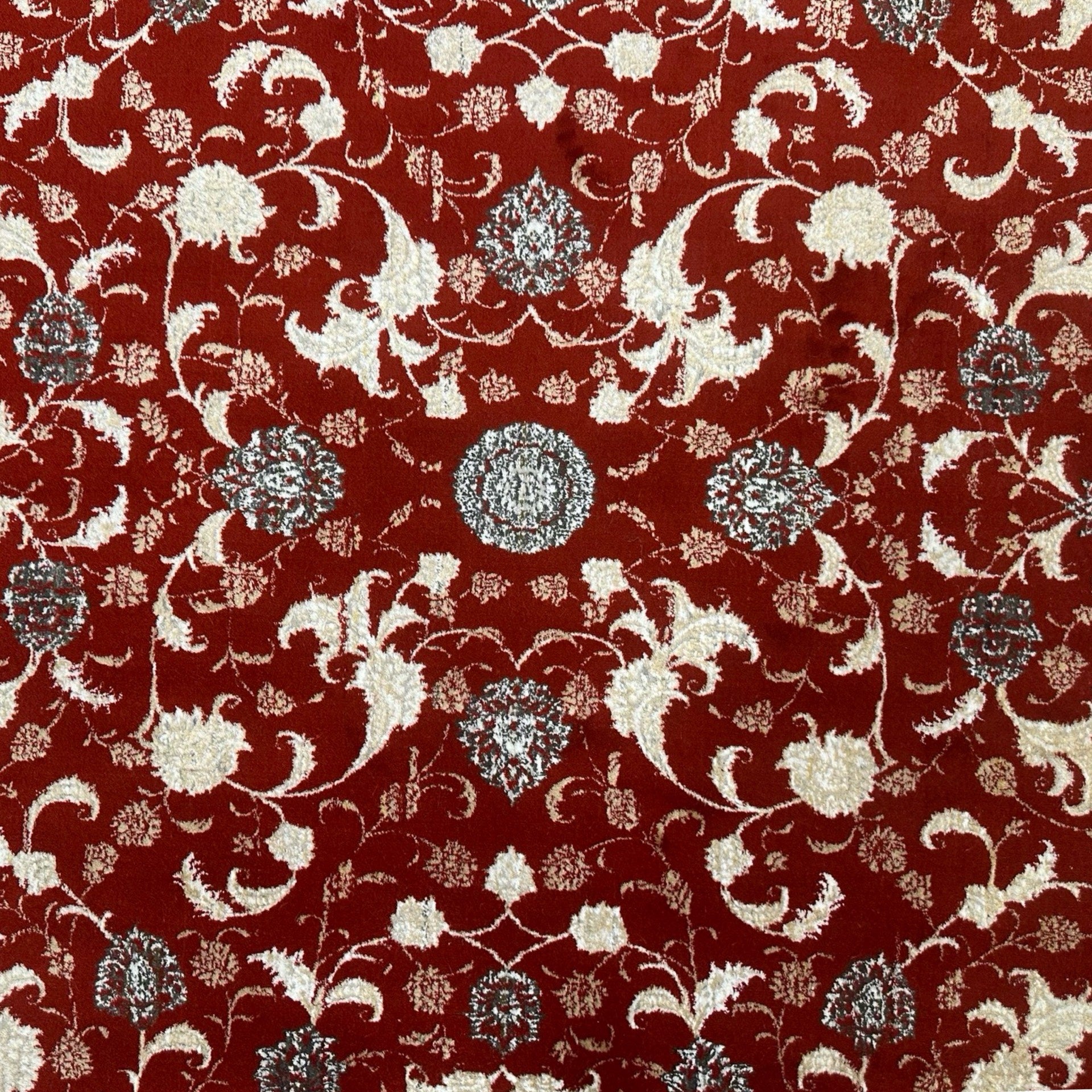 400 x 300 cm Persian Machine-Made Red All-Over Floral Rug