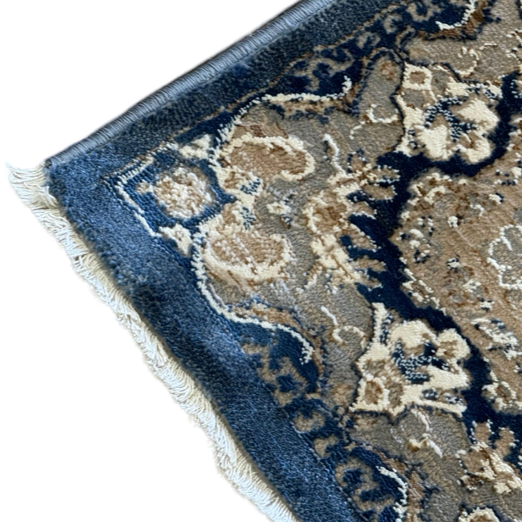230 x 160 cm Persian Machine-Made Beige & Blue, Rug