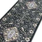 600 x 80cm Persian Design Machine Made, Grey Runner Rug