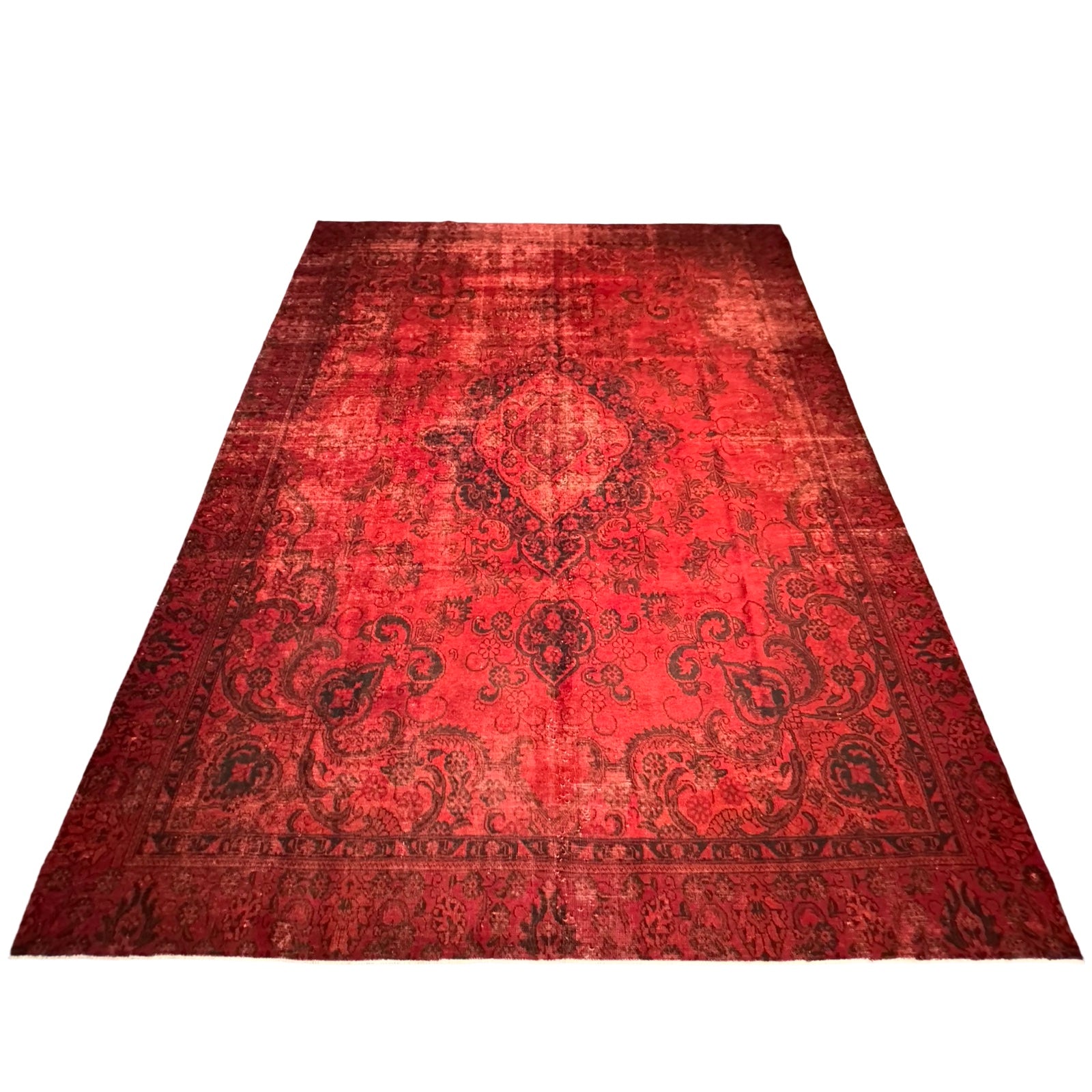 356 x 274 cm Hand-Knotted Vintage Persian Wool Rug