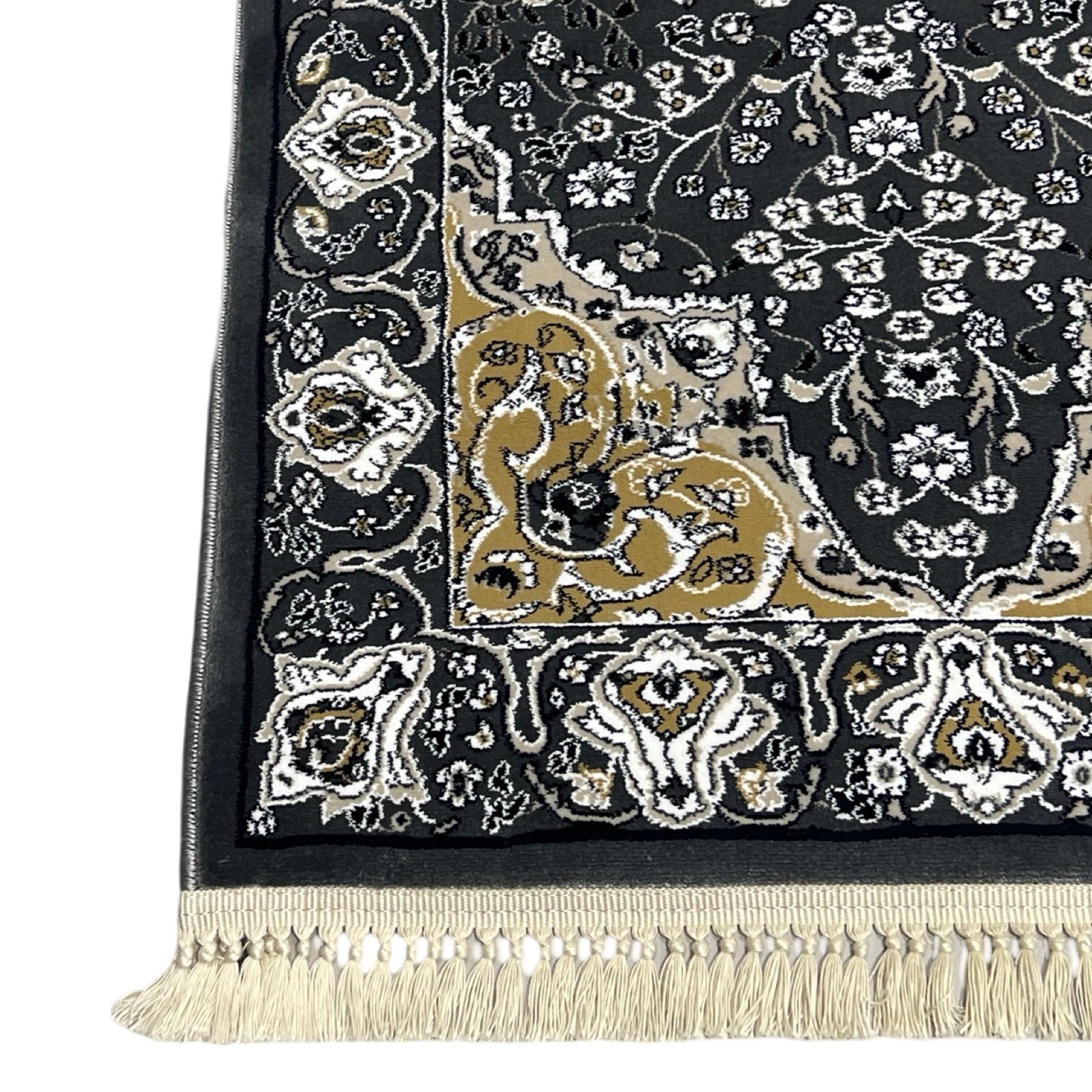 600 x 80cm Persian Design Machine Made, Grey Runner Rug