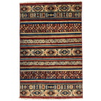 153 x 99 cm Hand Knotted Afghan Khorjin Wool Rug