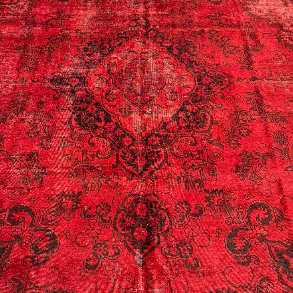 356 x 274 cm Hand-Knotted Vintage Persian Wool Rug