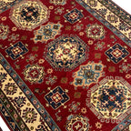 235 x 165 cm Hand-Knotted Afghan Kazak – Wool Rug