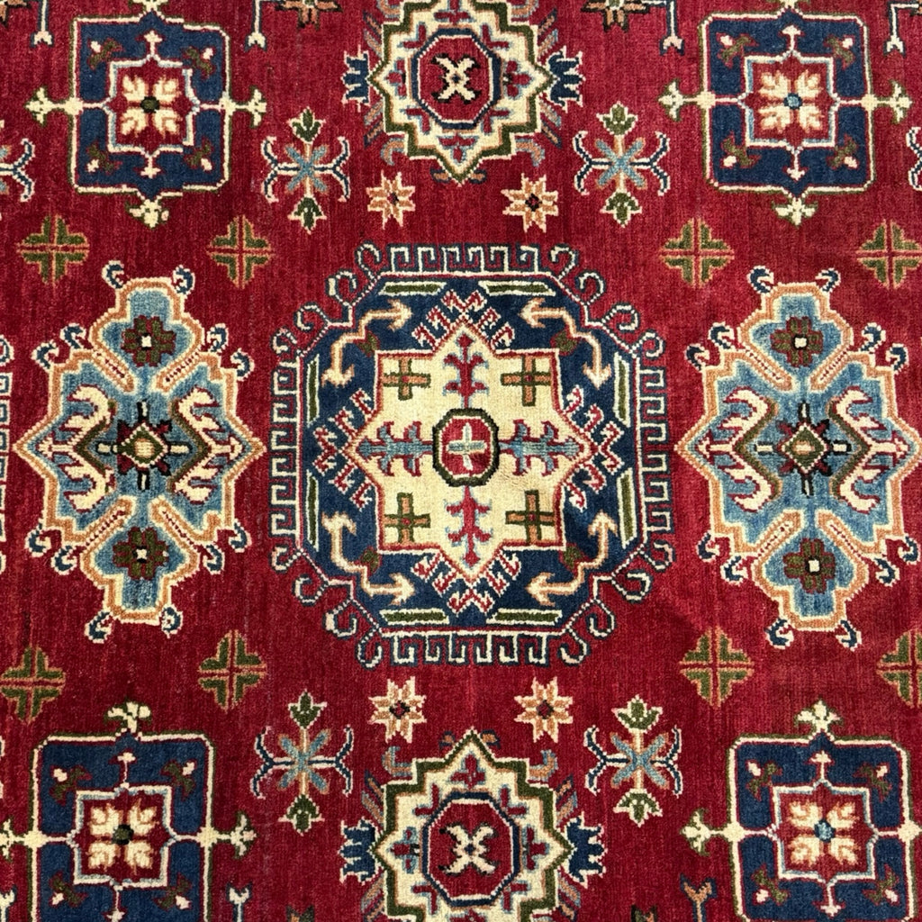 235 x 165 cm Hand-Knotted Afghan Kazak – Wool Rug
