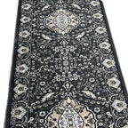 600 x 80cm Persian Design Machine Made, Grey Runner Rug
