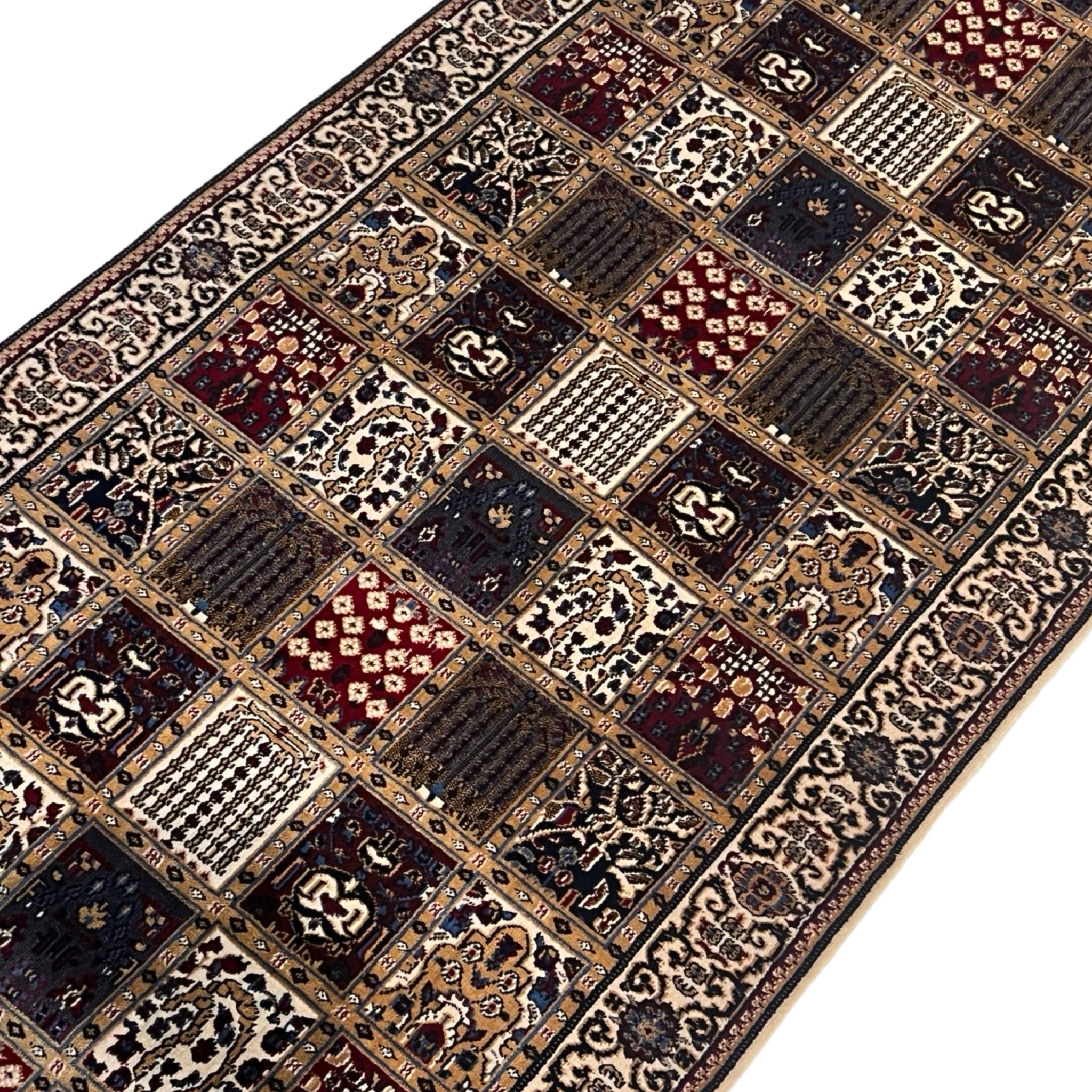 600 x 80cm Persian Bakhtiari, Machine Made, Beige Runner Rug