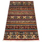 153 x 99 cm Hand Knotted Afghan Khorjin Wool Rug