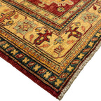 243 x 185 cm Hand Knotted Afghan Kazak Wool Rug